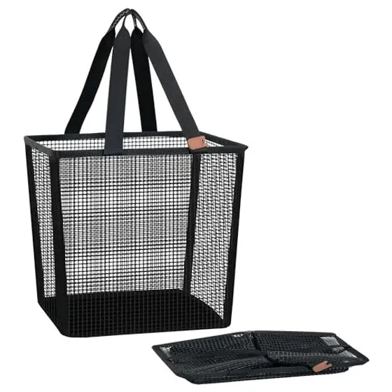 STORAGE MANIAC Pop-Up Laundry Basket — Black