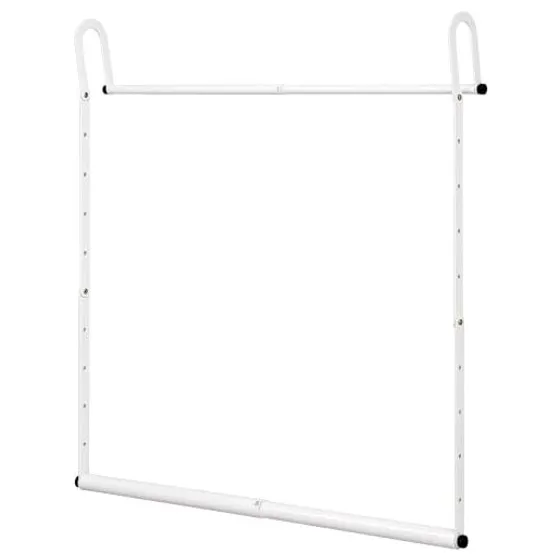 STORAGE MANIAC Double Hanging Closet Rod — White