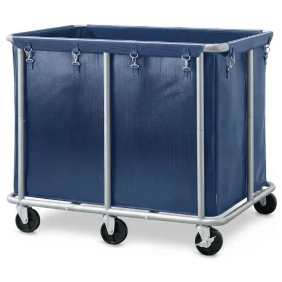 STORAGE MANIAC Commercial Laundry Cart 420 L — Blue